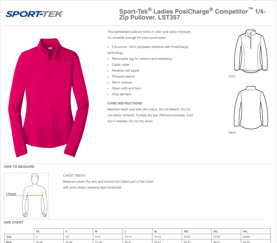 24HF Logo Women's Quarter Zip Pullover